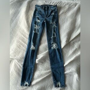 american eagle ripped jeans